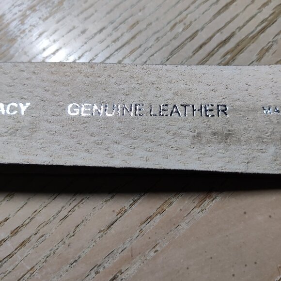 Ellen Tracy BROWN Genuine Leather Belt *Self Adjustable Length* - Picture 3 of 10